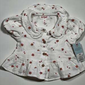 Cat & Jack Baby Blouse Girl’s 12M White Floral